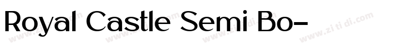 Royal Castle Semi Bo字体转换